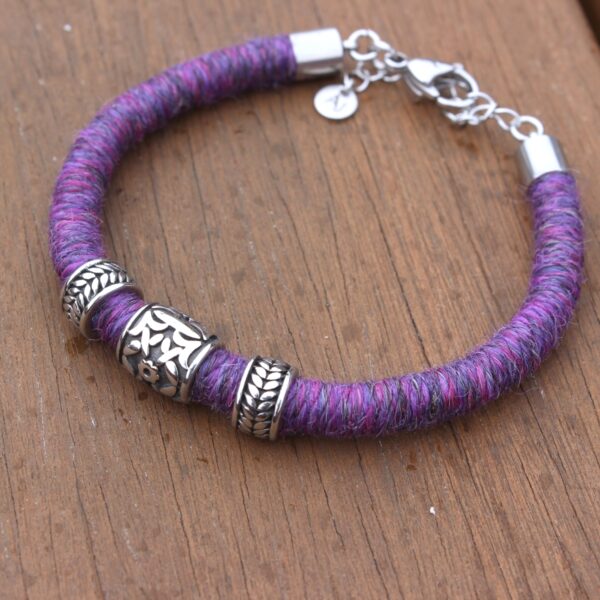 ethical baby alpaca bracelet made in the uk